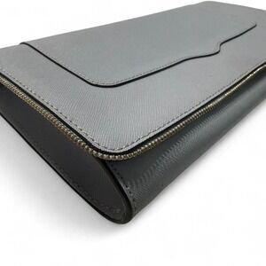 Rebecca Minkoff Light Blue Saffiano Zip Around Wallet Clutch